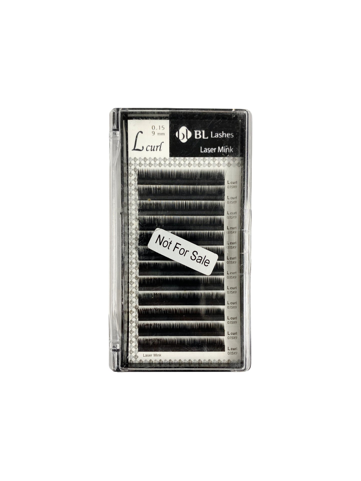 Single lashes L-Curl 0.15 9mm