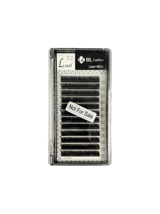 Single lashes L-Curl 0.15 9mm